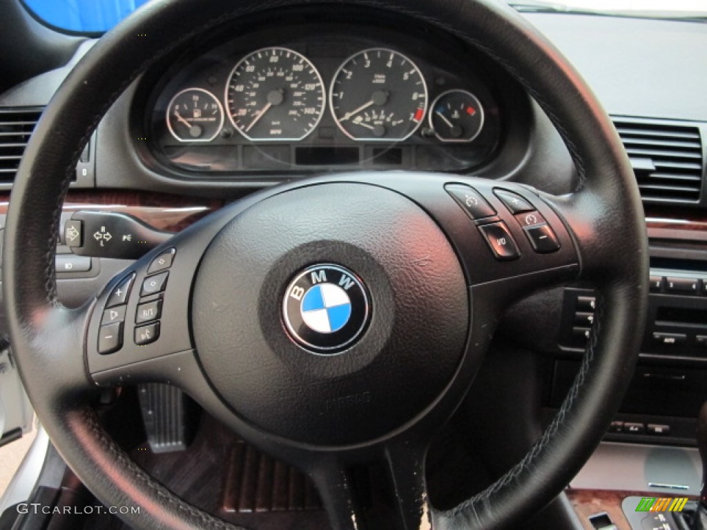 2004 3 Series 330i Convertible - Silver Grey Metallic / Black photo #31