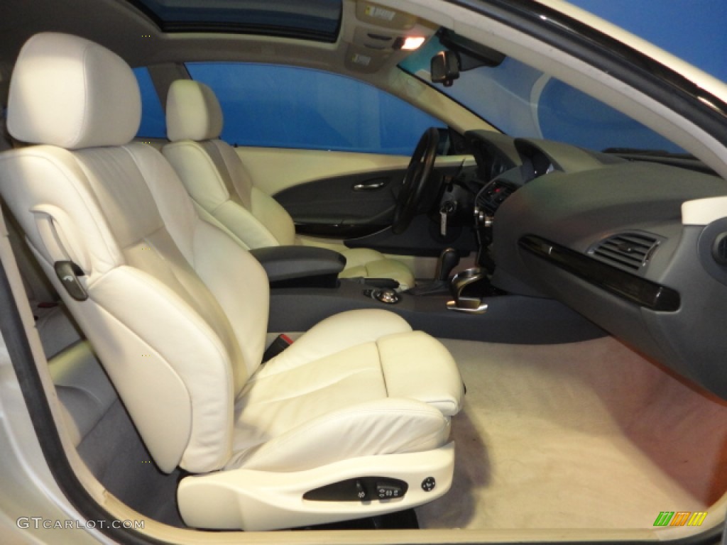 Cream Beige Interior 2005 BMW 6 Series 645i Coupe Photo #62626726