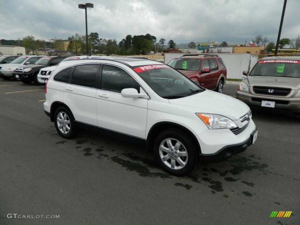 2007 CR-V EX-L - Taffeta White / Gray photo #7