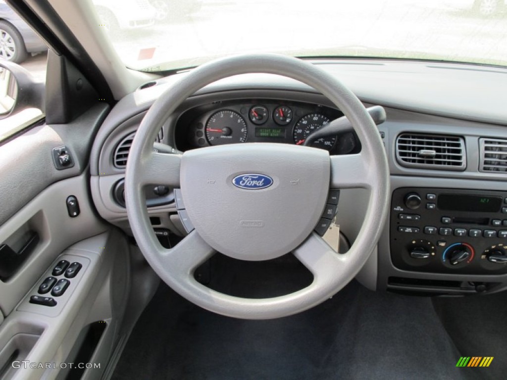 2007 Ford Taurus SE Medium/Dark Flint Steering Wheel Photo #62628581