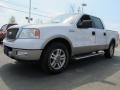 2005 Oxford White Ford F150 Lariat SuperCrew  photo #1