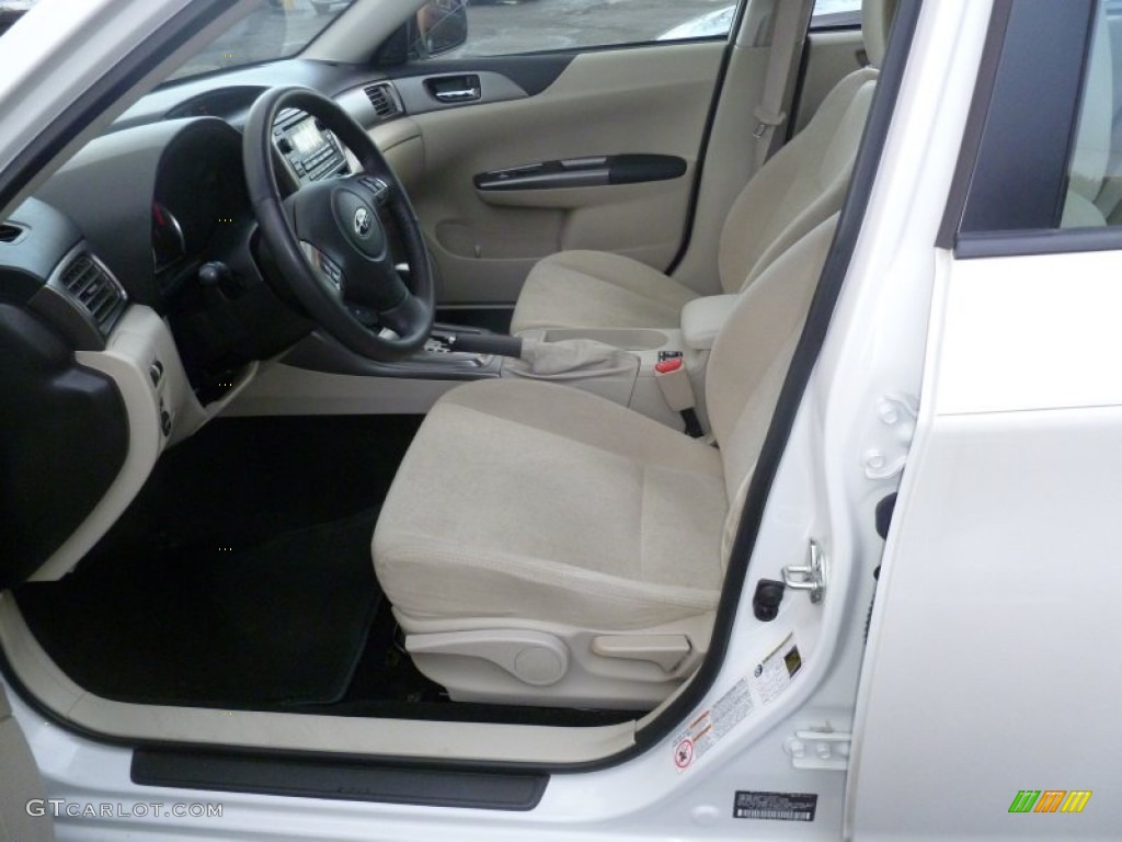 2011 Impreza 2.5i Premium Wagon - Satin White Pearl / Ivory photo #7