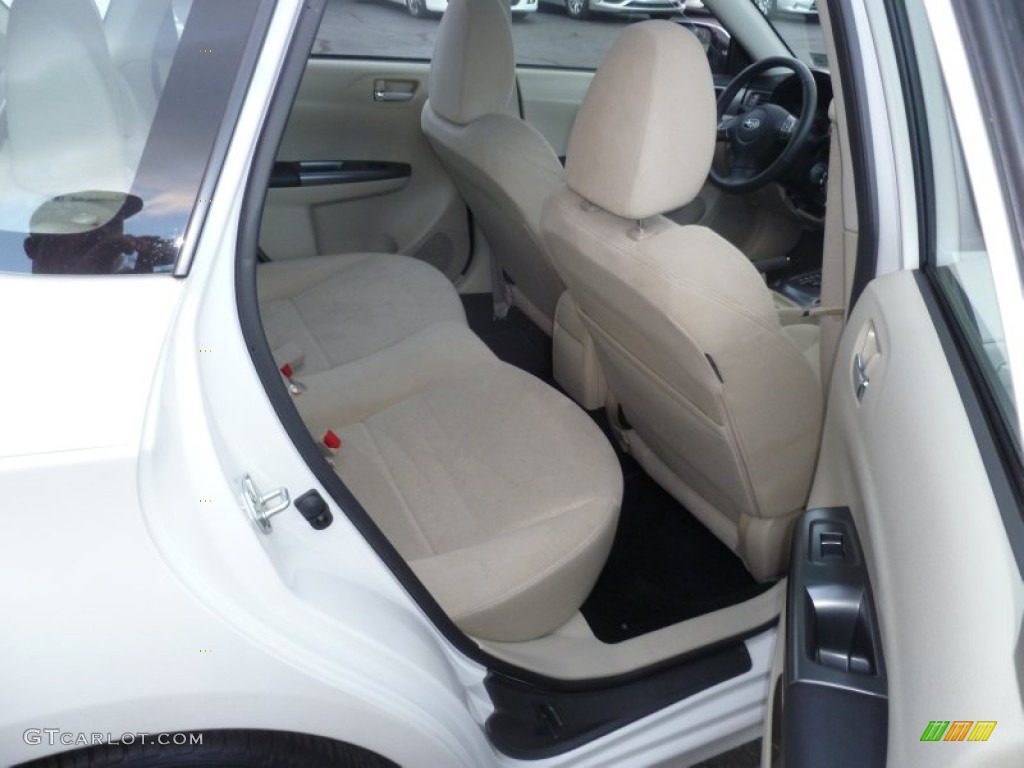 2011 Impreza 2.5i Premium Wagon - Satin White Pearl / Ivory photo #9