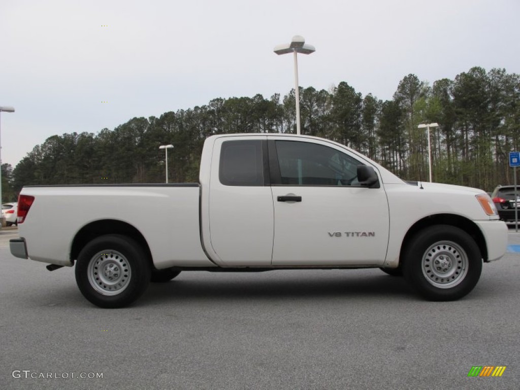 Blizzard White 2010 Nissan Titan XE King Cab Exterior Photo #62632533