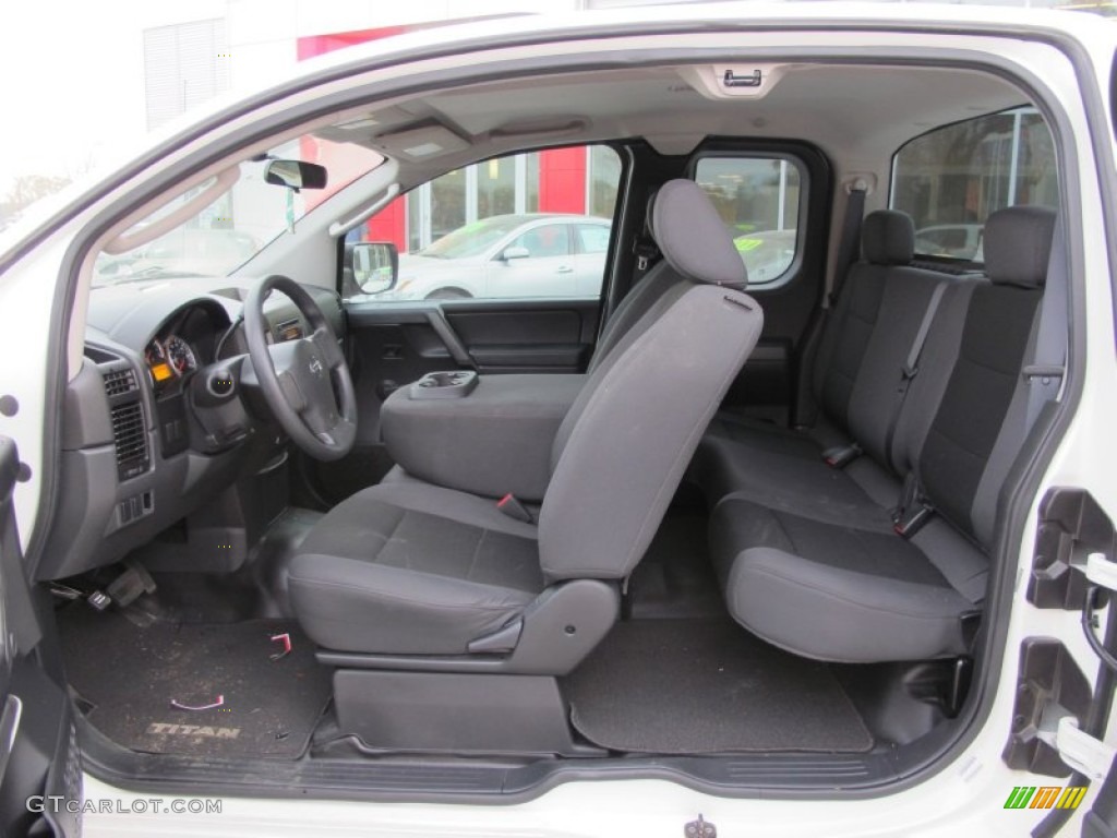 Charcoal Interior 2010 Nissan Titan XE King Cab Photo #62632590