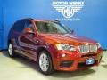 2011 Vermillion Red Metallic BMW X3 xDrive 28i  photo #1