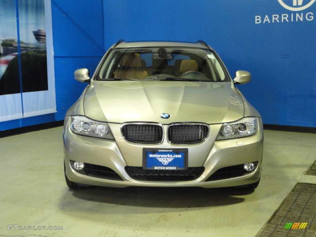 2011 3 Series 328i xDrive Sports Wagon - Platinum Bronze Metallic / Saddle Brown Dakota Leather photo #2