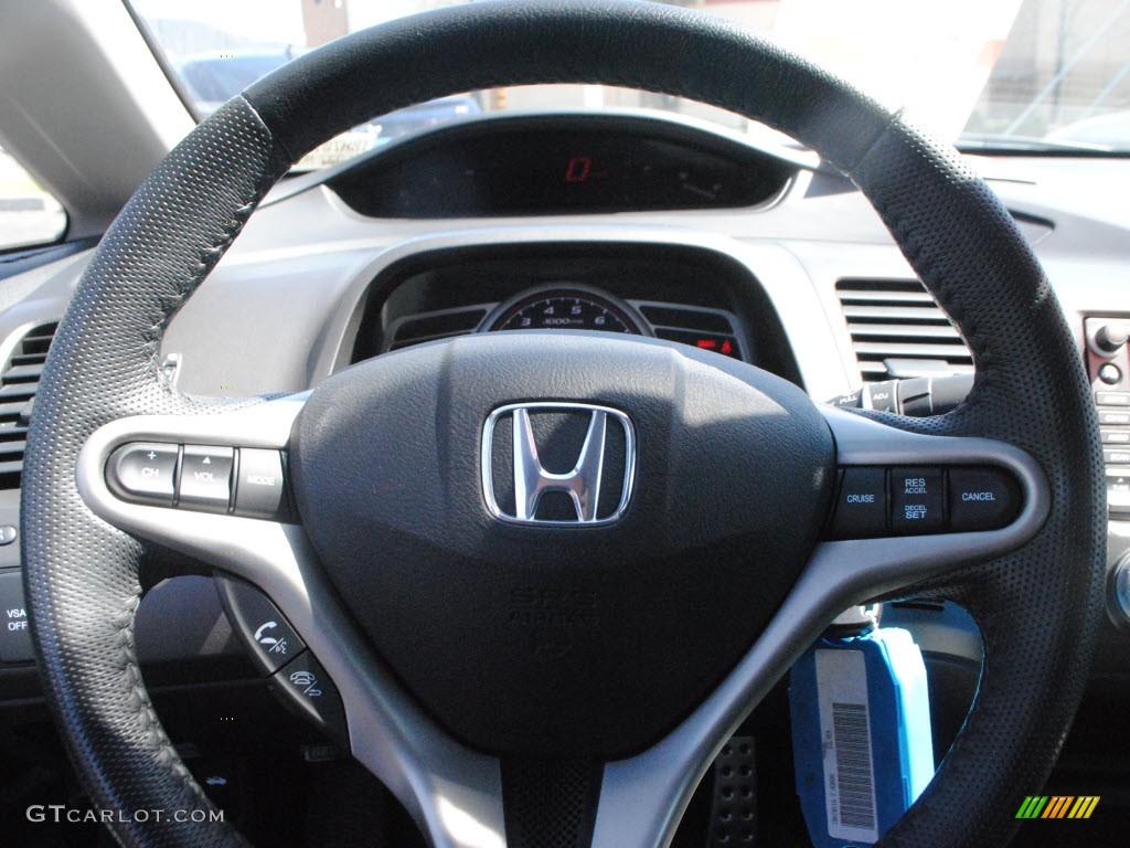 2011 Honda Civic Si Sedan Black Steering Wheel Photo #62635358