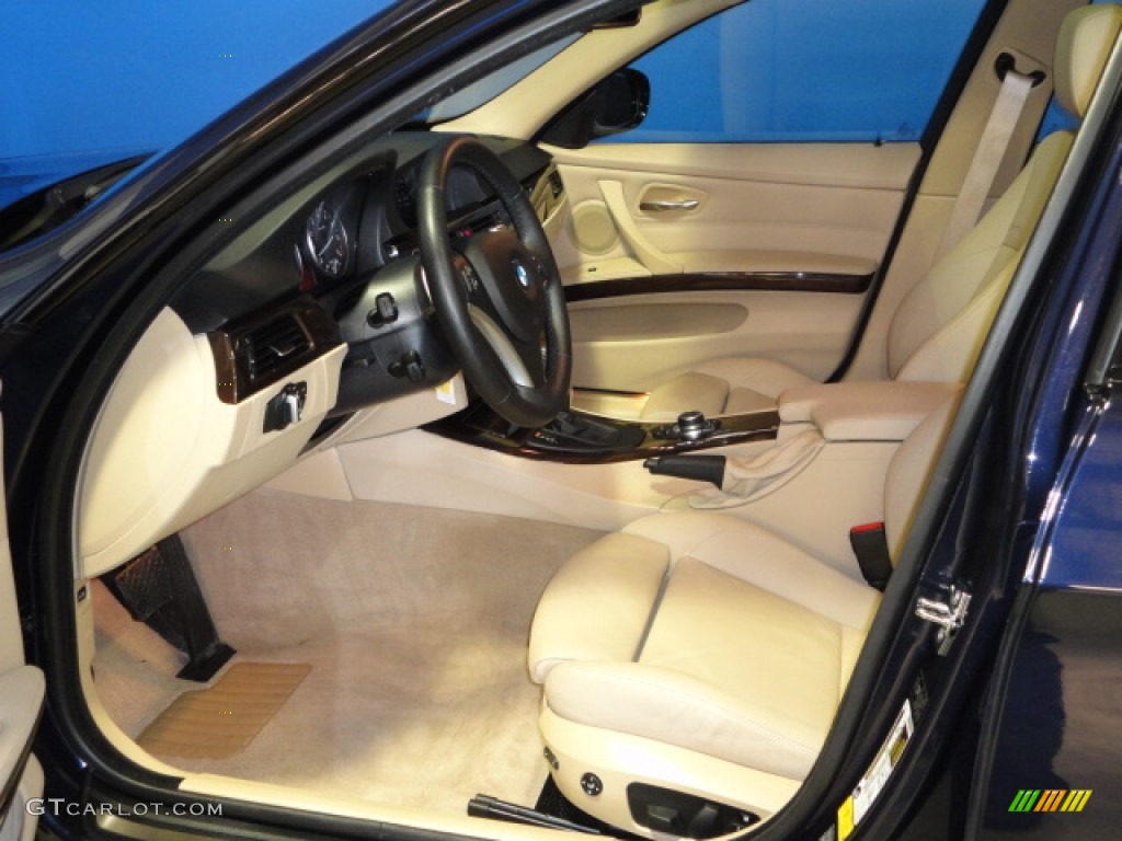 2009 3 Series 335xi Sedan - Monaco Blue Metallic / Beige photo #10