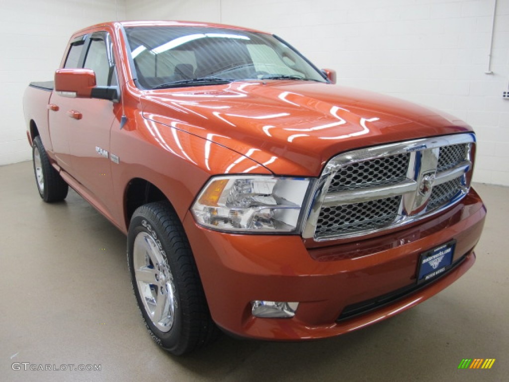 Sunburst Orange Pearl Dodge Ram 1500