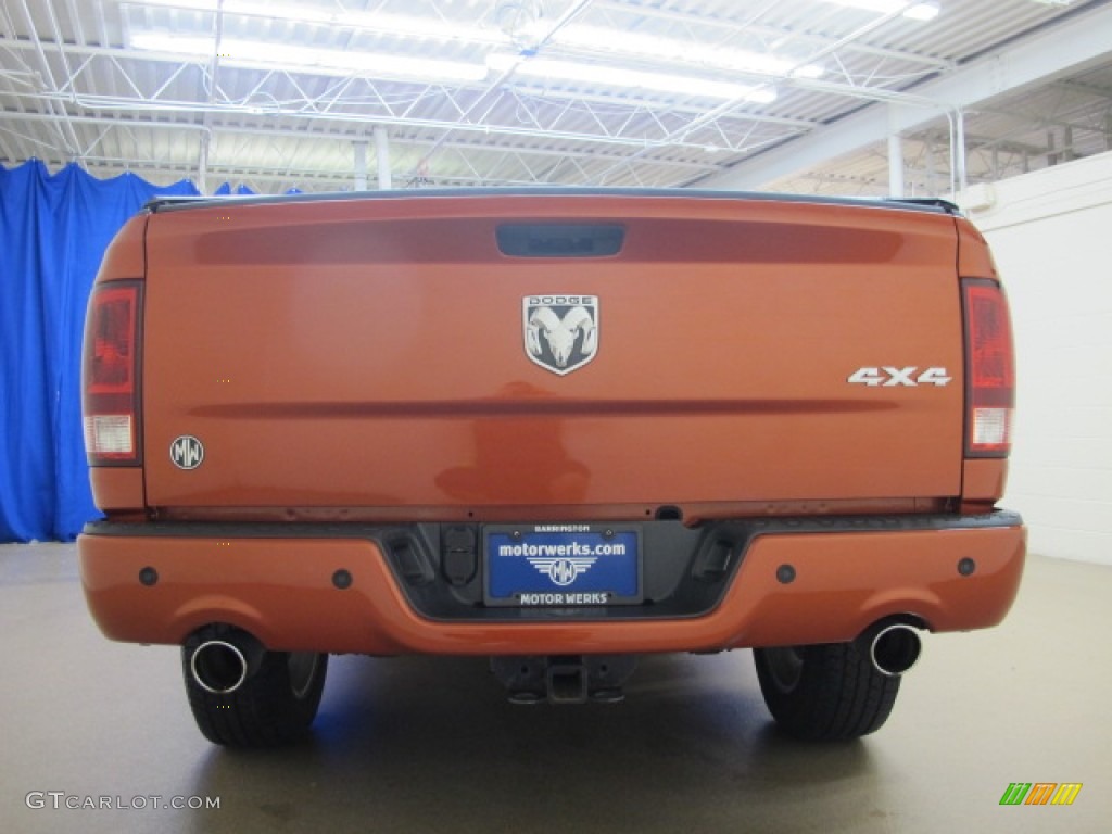 2009 Ram 1500 Sport Quad Cab 4x4 - Sunburst Orange Pearl / Dark Slate/Medium Graystone photo #8