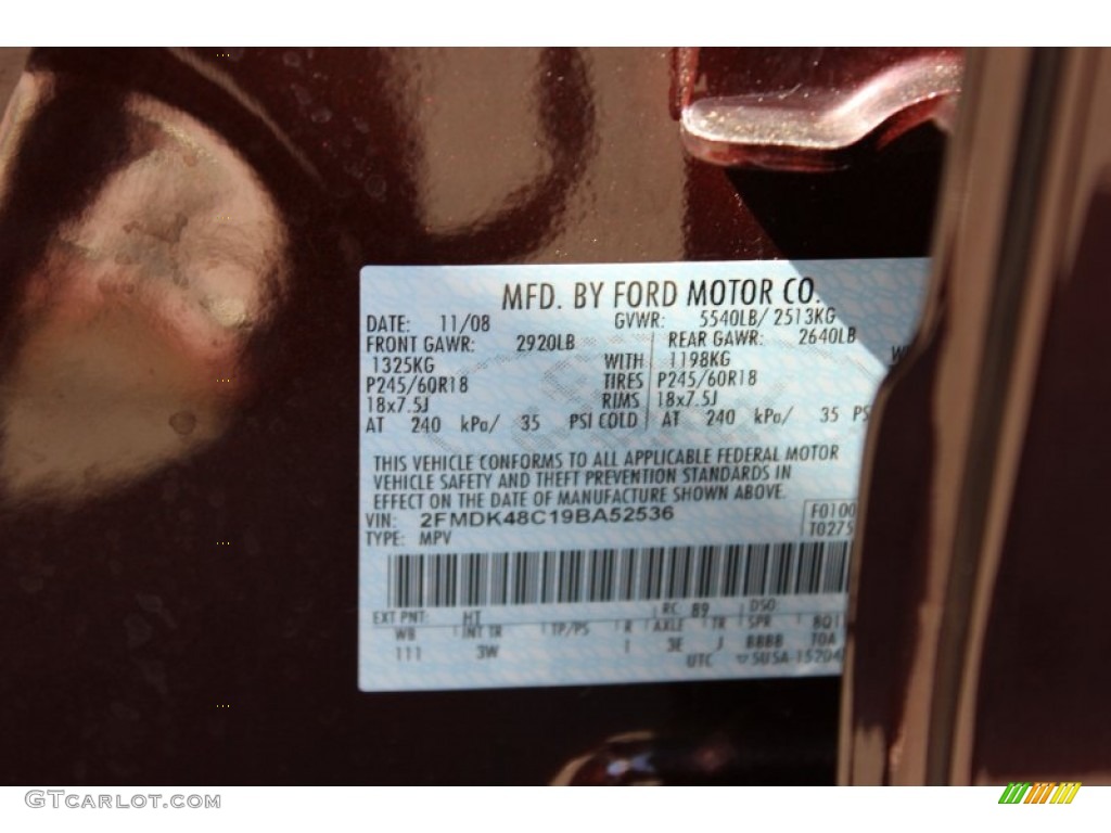 2009 Edge Color Code HT for Cinnamon Metallic Photo #62636096