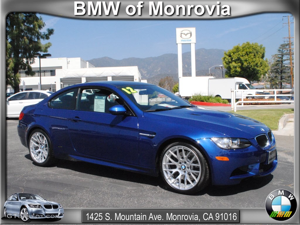 2012 M3 Coupe - Le Mans Blue Metallic / Black photo #1