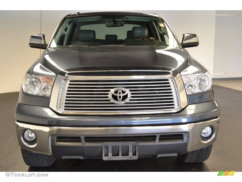 2010 Tundra Limited CrewMax - Slate Gray Metallic / Graphite Gray photo #2