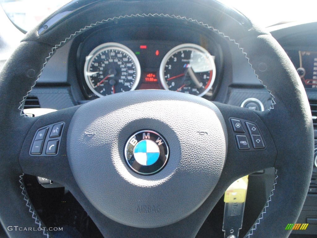 2012 BMW M3 Coupe Black Steering Wheel Photo #62636732
