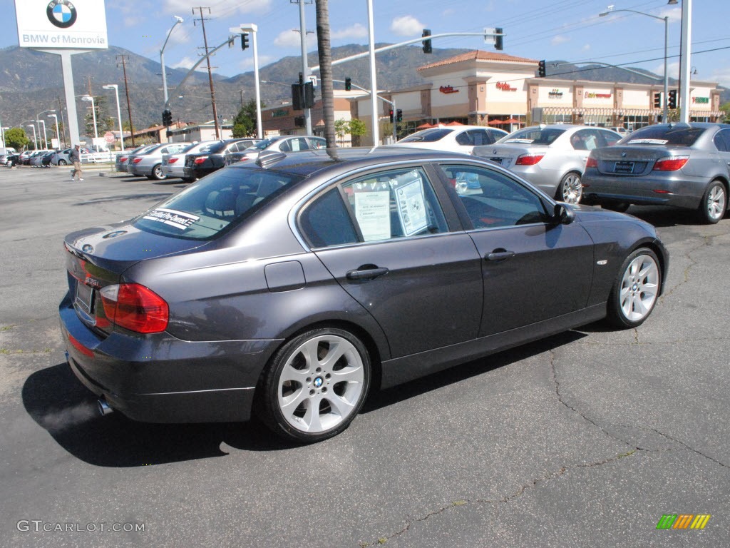 2008 3 Series 335i Sedan - Sparkling Graphite Metallic / Gray photo #9