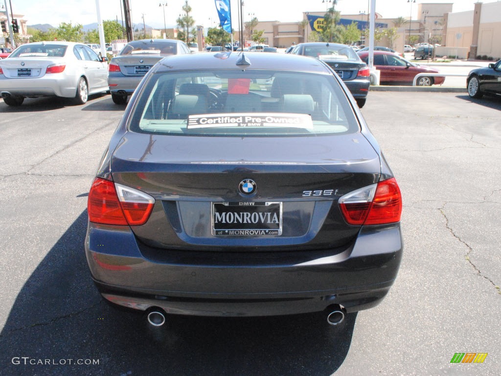 2008 3 Series 335i Sedan - Sparkling Graphite Metallic / Gray photo #10