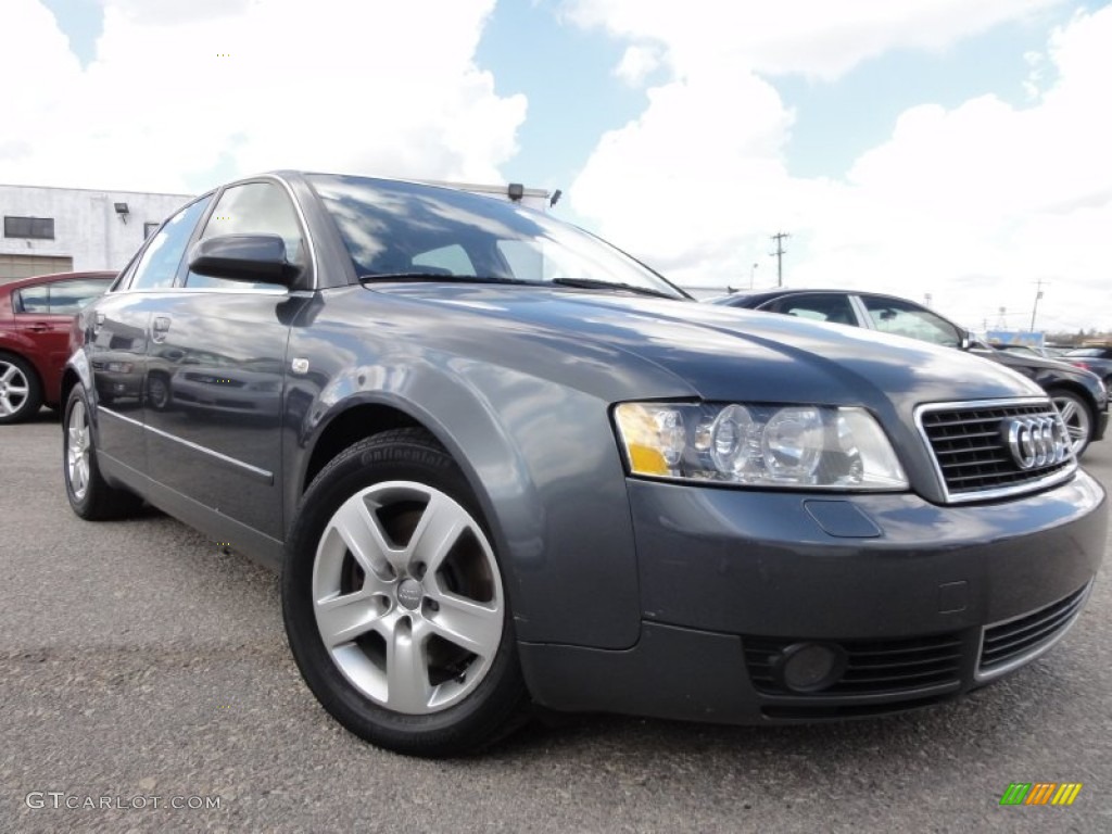 2002 A4 3.0 quattro Sedan - Dolphin Grey Pearl Effect / Grey photo #1