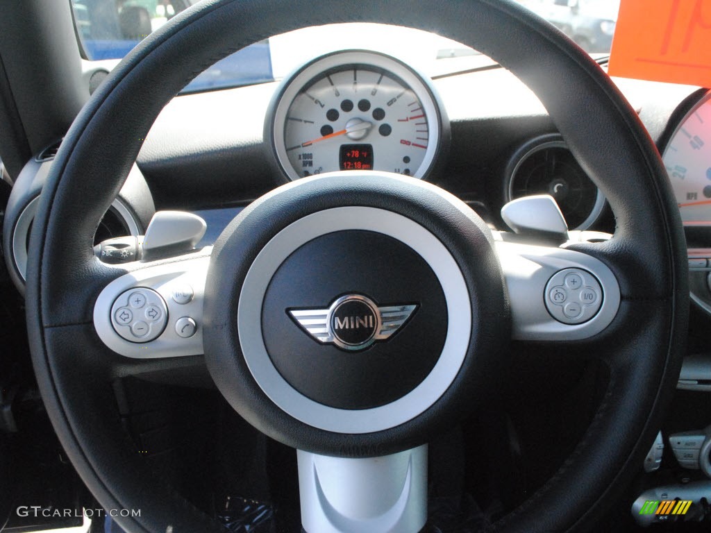 2009 Cooper Hardtop - Midnight Black / Black/Grey photo #19