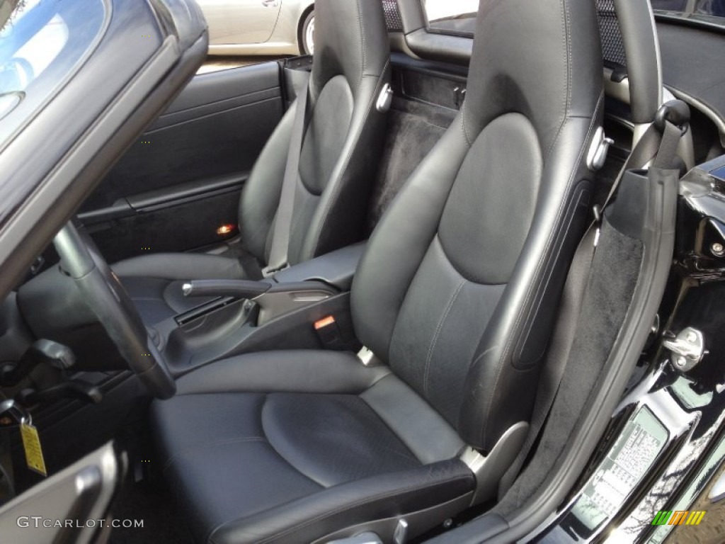 Black Interior 2005 Porsche Boxster Standard Boxster Model Photo #62639764