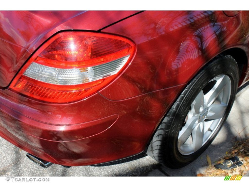 2007 SLK 280 Roadster - Storm Red Metallic / Beige photo #20