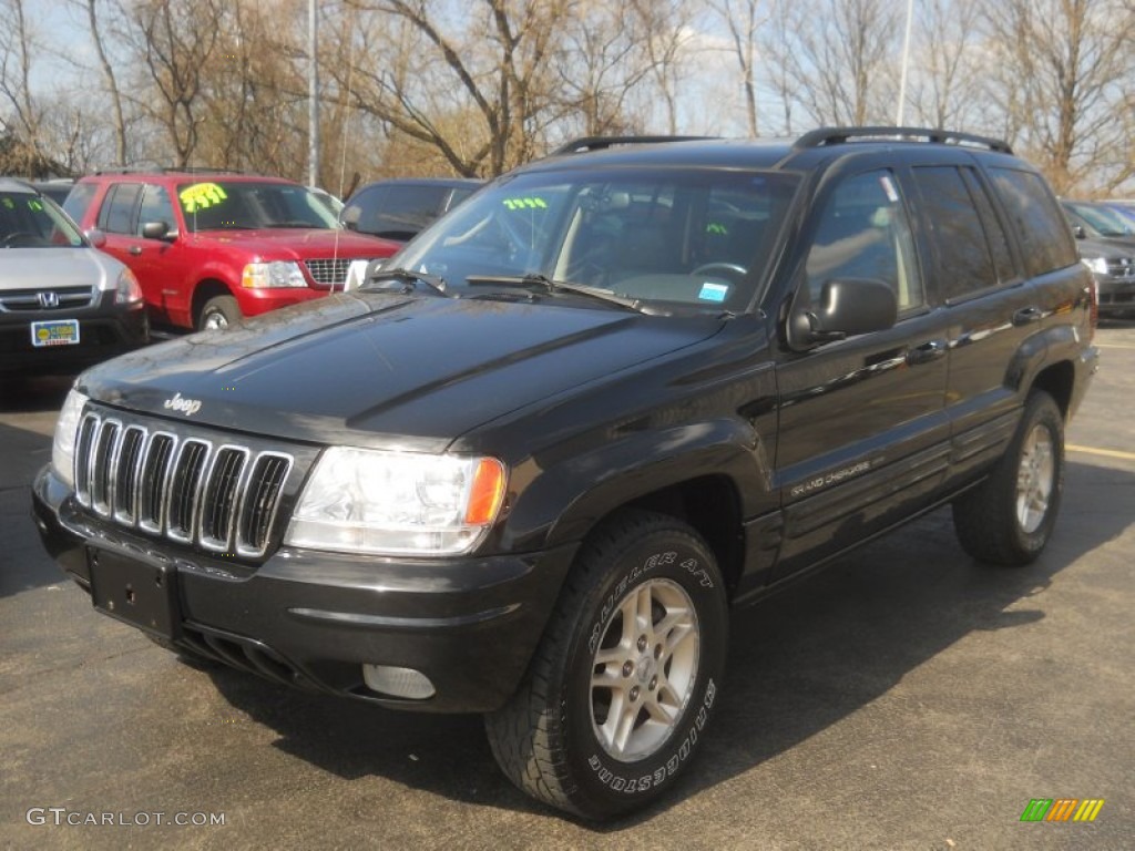 2002 Grand Cherokee Limited 4x4 - Black / Dark Slate Gray photo #1