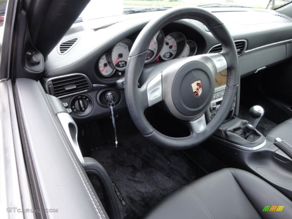 2007 911 Turbo Coupe - Slate Grey Metallic / Black photo #12