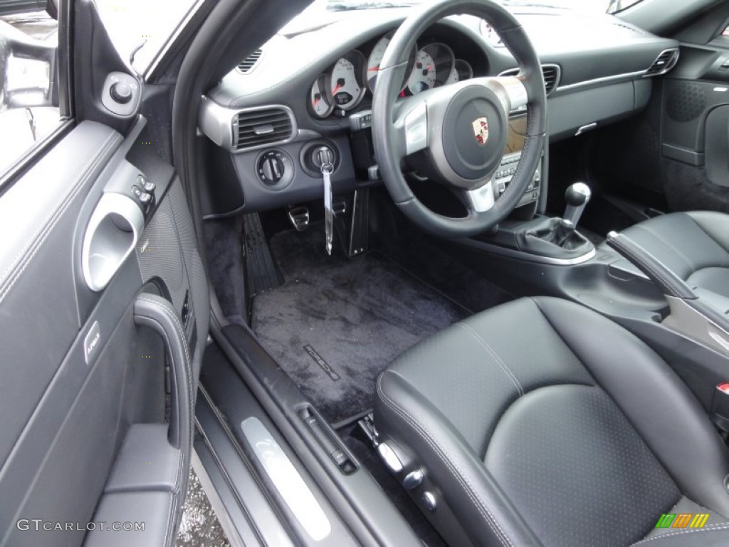 Black Interior 2007 Porsche 911 Turbo Coupe Photo #62642156