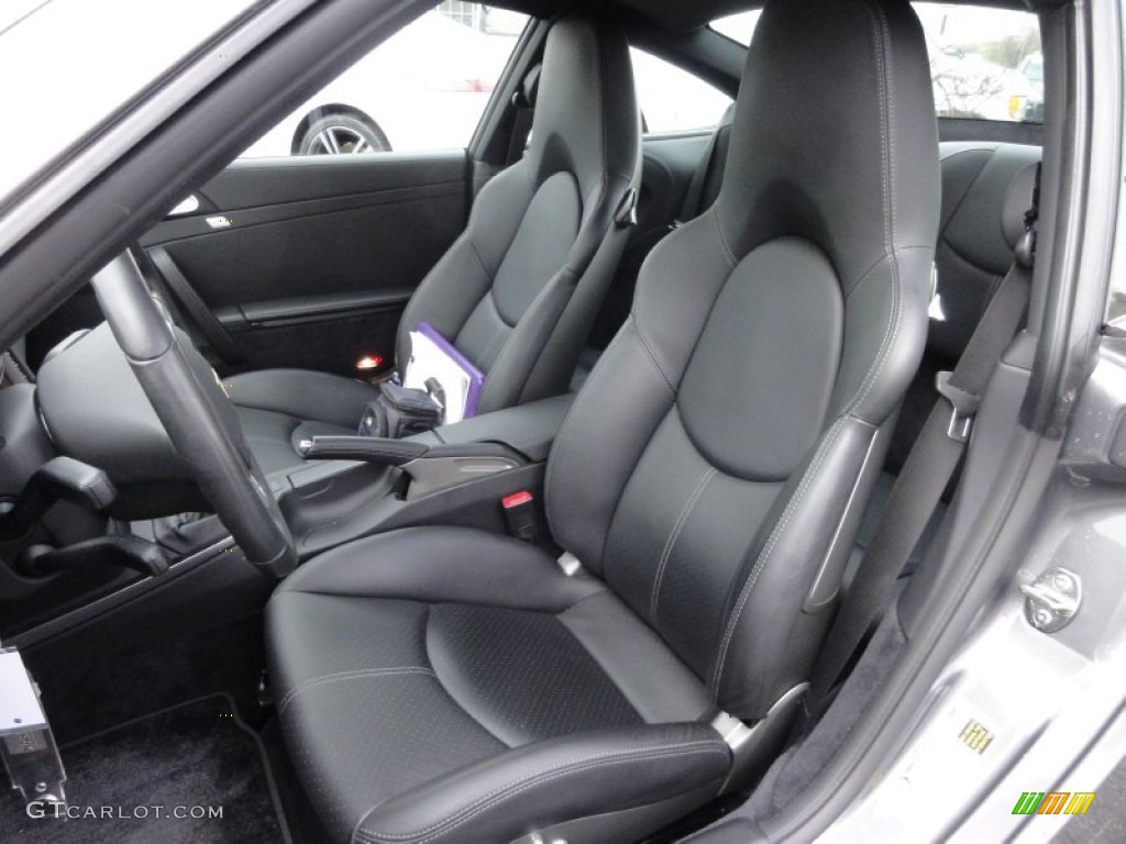 2007 911 Turbo Coupe - Slate Grey Metallic / Black photo #17