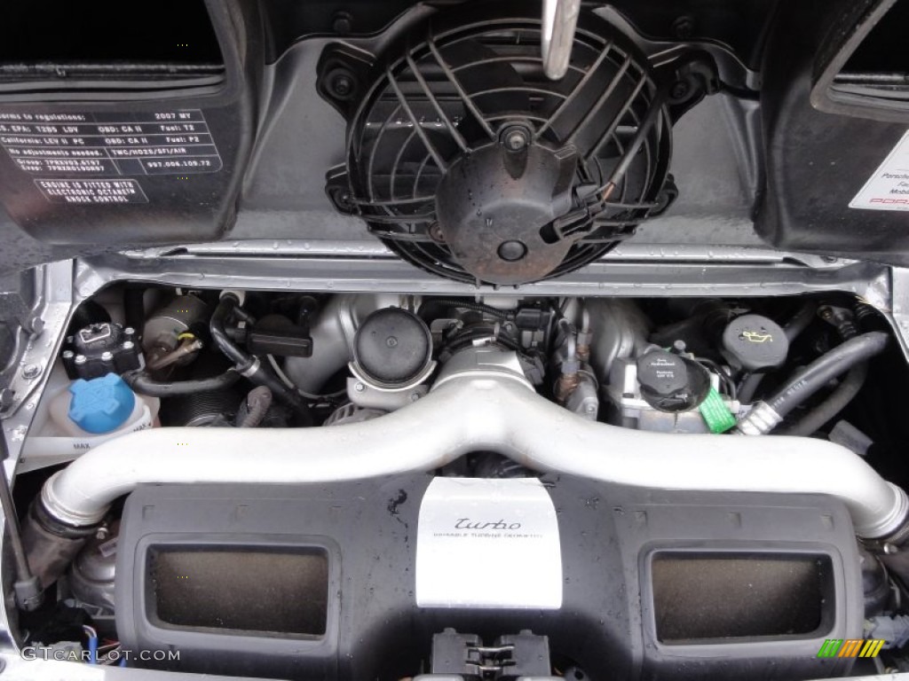 2007 Porsche 911 Turbo Coupe 3.6 Liter Twin-Turbocharged DOHC 24V VarioCam Flat 6 Cylinder Engine Photo #62642258