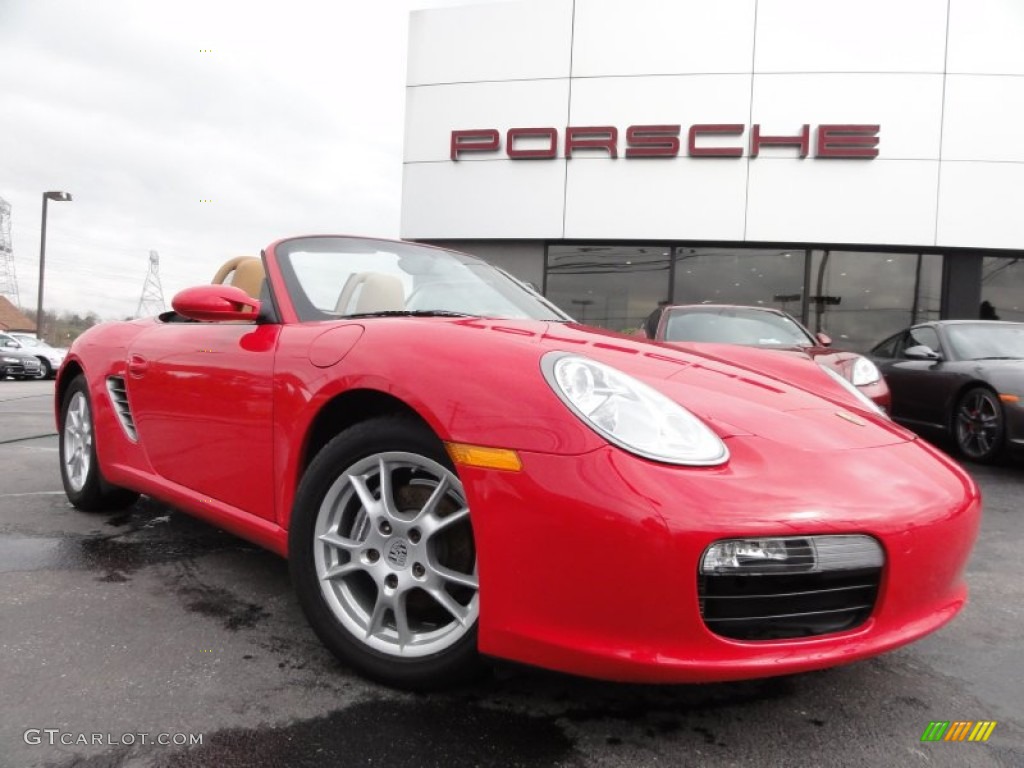 2008 Boxster  - Guards Red / Sand Beige photo #1