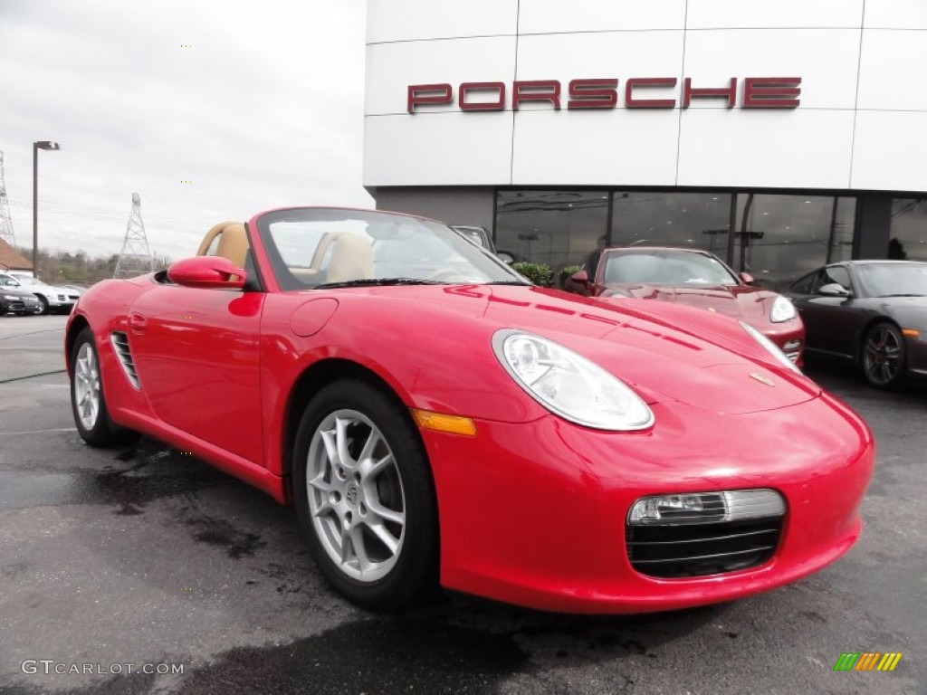 2008 Boxster  - Guards Red / Sand Beige photo #6
