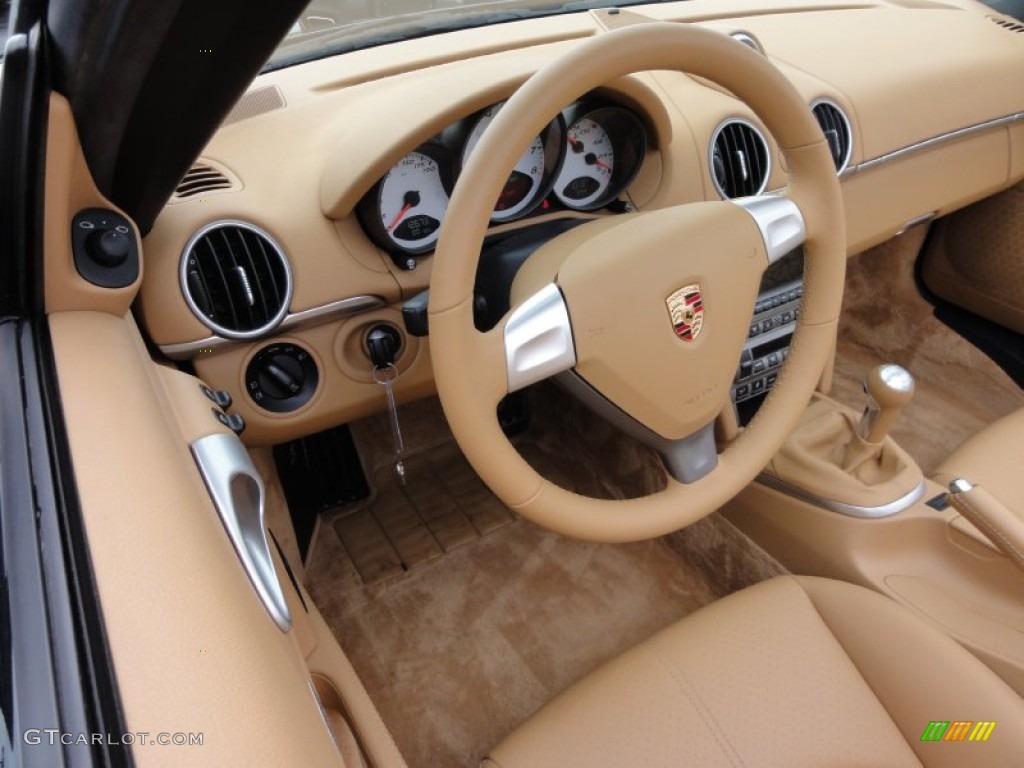 Sand Beige Interior 2006 Porsche Boxster S Photo #62643218