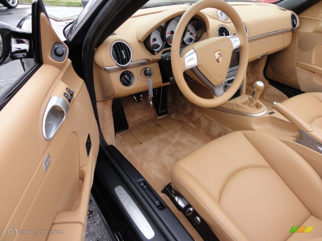 Sand Beige Interior 2006 Porsche Boxster S Photo #62643224