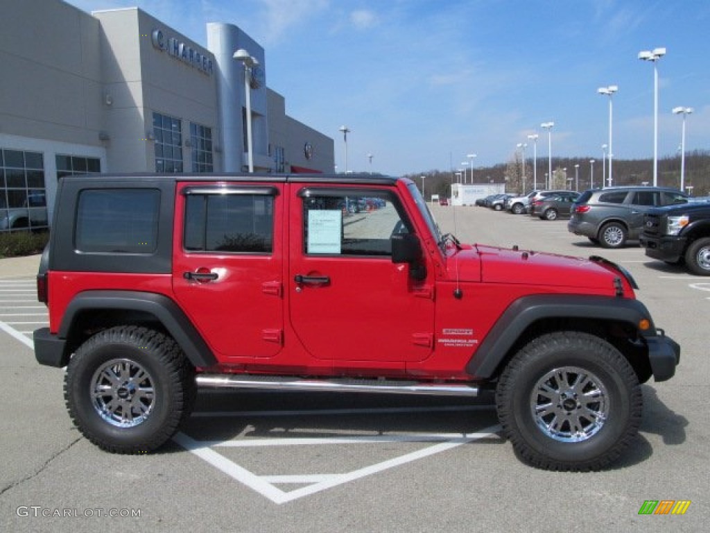 2010 Jeep Wrangler Unlimited Sport 4x4 Custom Wheels Photo #62644126