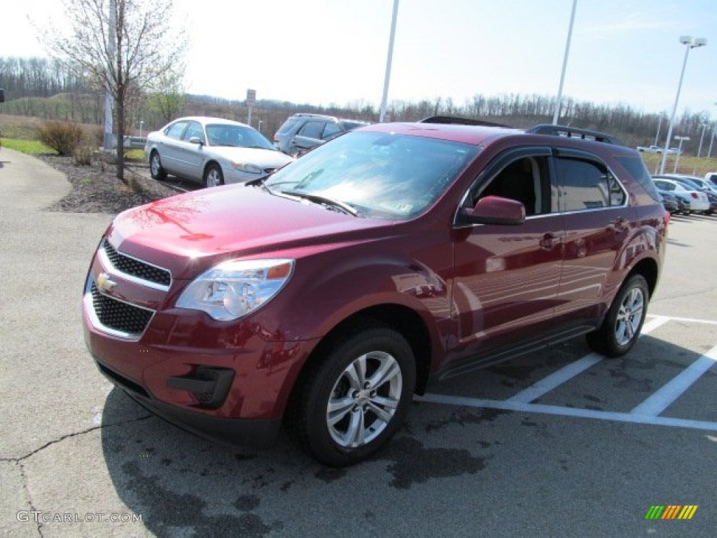 2010 Equinox LT AWD - Cardinal Red Metallic / Jet Black photo #4