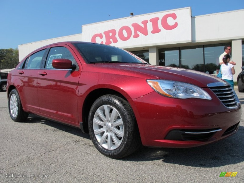 2012 200 Touring Sedan - Deep Cherry Red Crystal Pearl Coat / Black/Light Frost photo #1