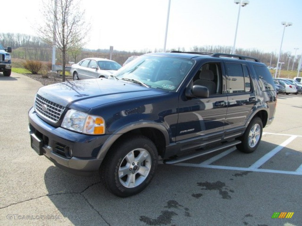 2004 Explorer XLT 4x4 - Dark Blue Pearl Metallic / Graphite photo #4