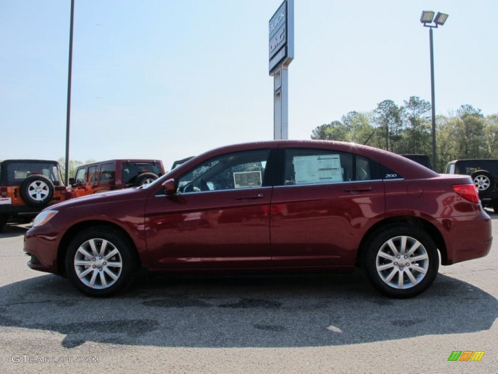 2012 200 Touring Sedan - Deep Cherry Red Crystal Pearl Coat / Black/Light Frost photo #4