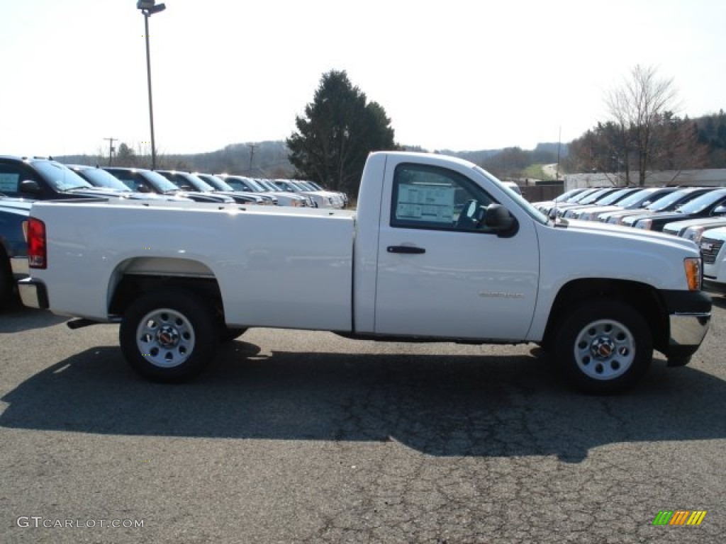 2012 Sierra 1500 Regular Cab - Summit White / Dark Titanium photo #5