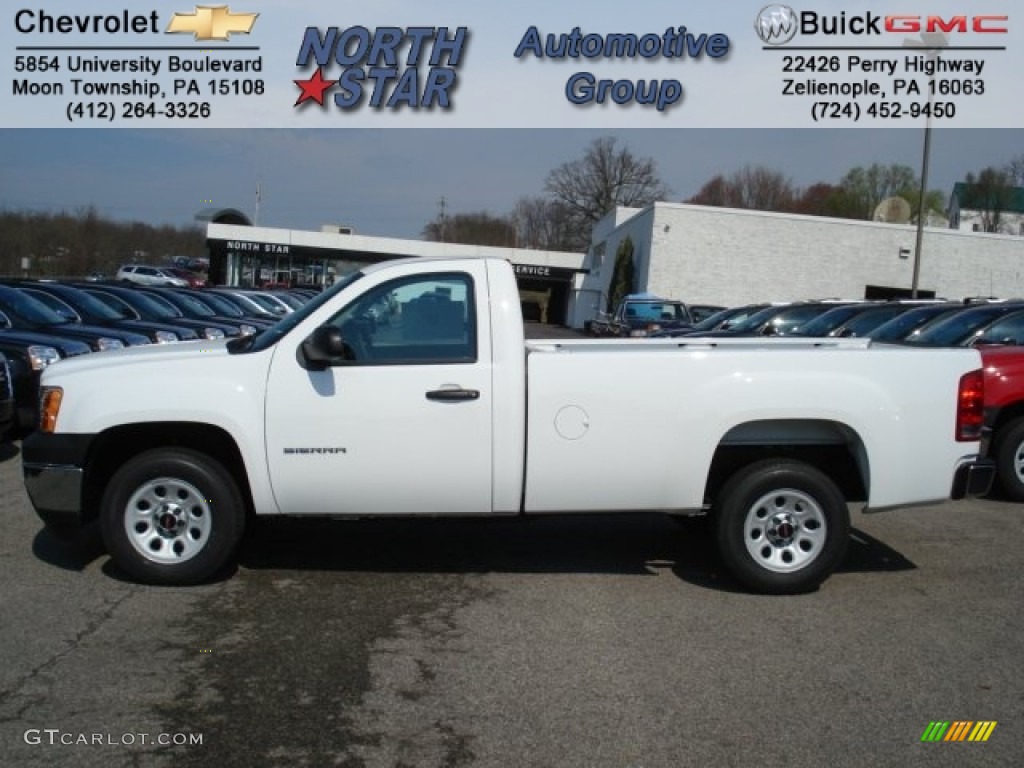 2012 Sierra 1500 Regular Cab - Summit White / Dark Titanium photo #1