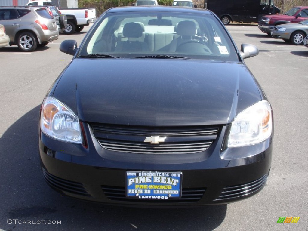 2008 Cobalt LS Coupe - Black / Gray photo #2