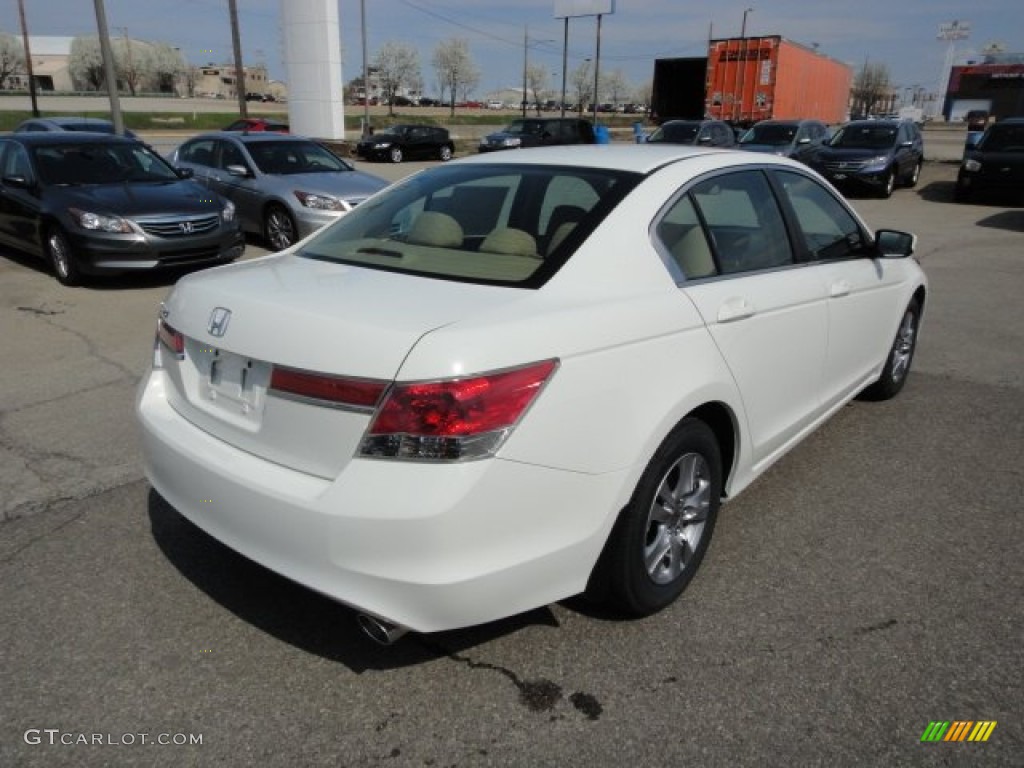 2012 Accord LX Premium Sedan - Taffeta White / Ivory photo #5