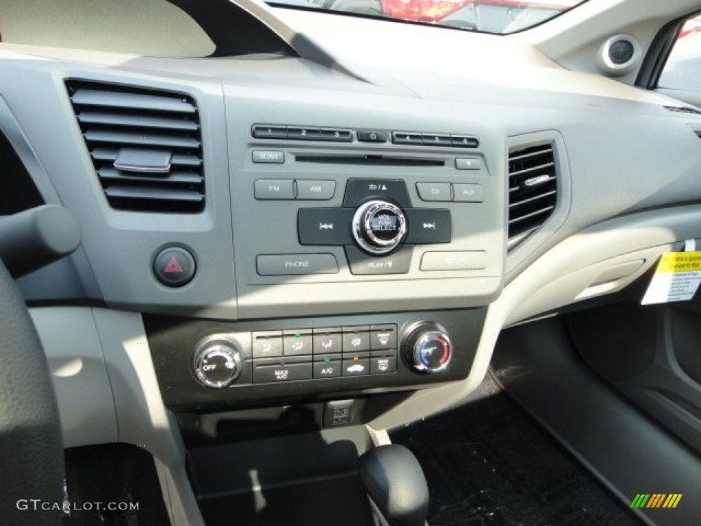 2012 Civic EX Sedan - Polished Metal Metallic / Gray photo #18