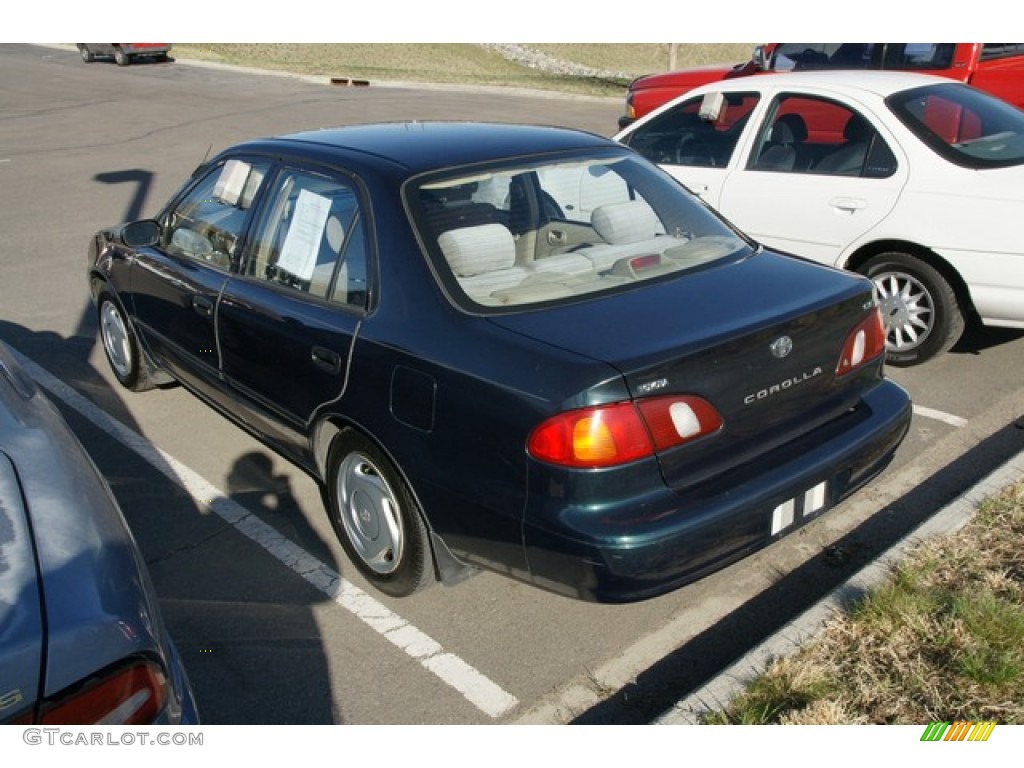 1999 Corolla CE - Dark Emerald Pearl / Pebble Beige photo #3