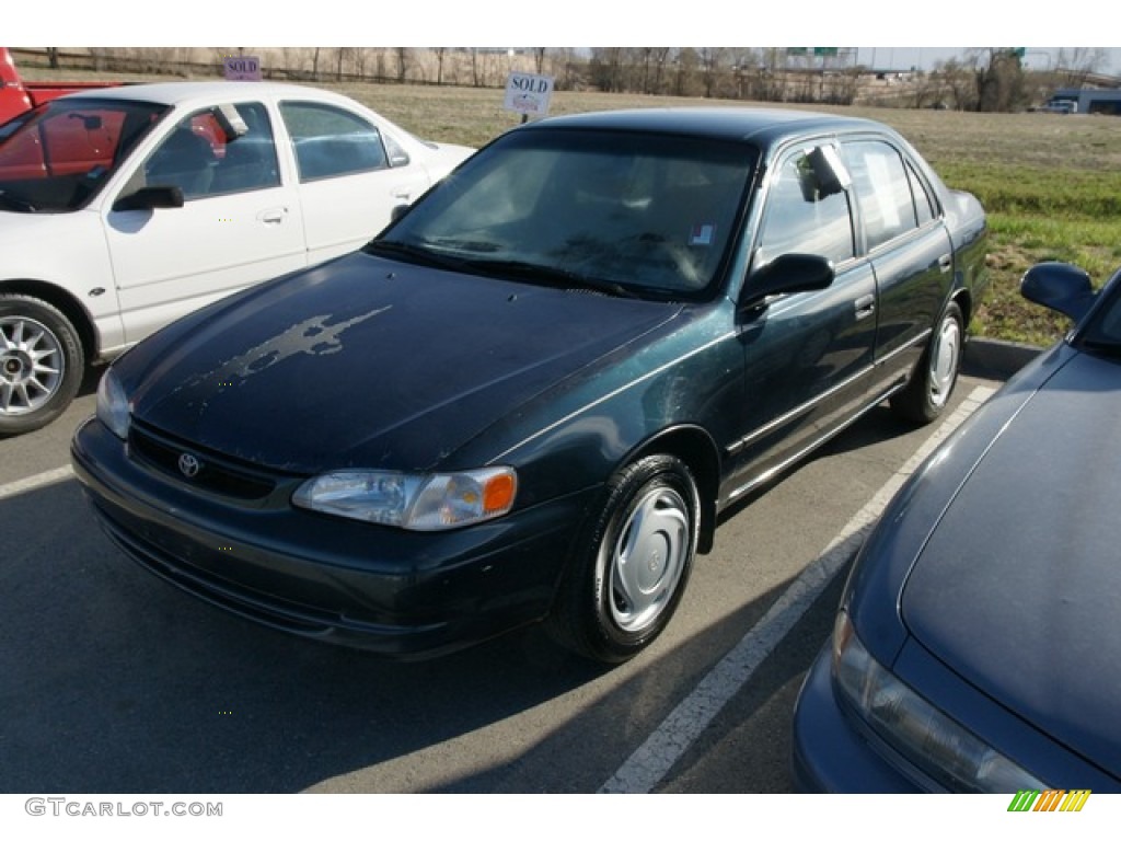 1999 Corolla CE - Dark Emerald Pearl / Pebble Beige photo #4