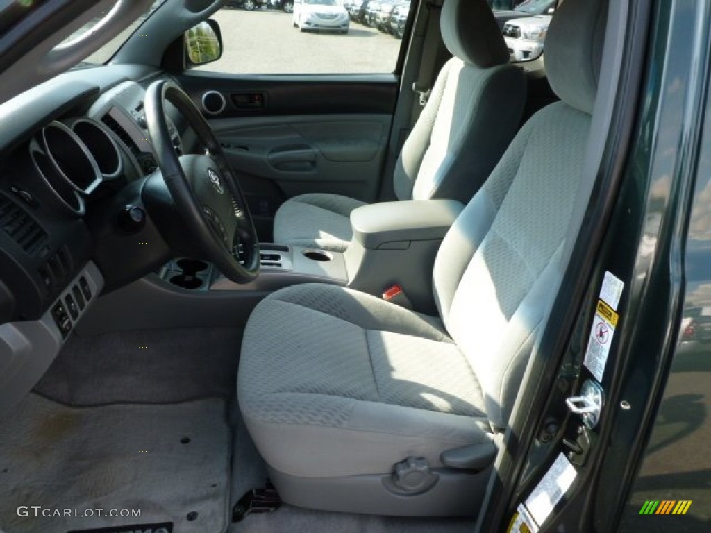 2011 Tacoma V6 SR5 Access Cab 4x4 - Timberland Green Mica / Graphite Gray photo #10