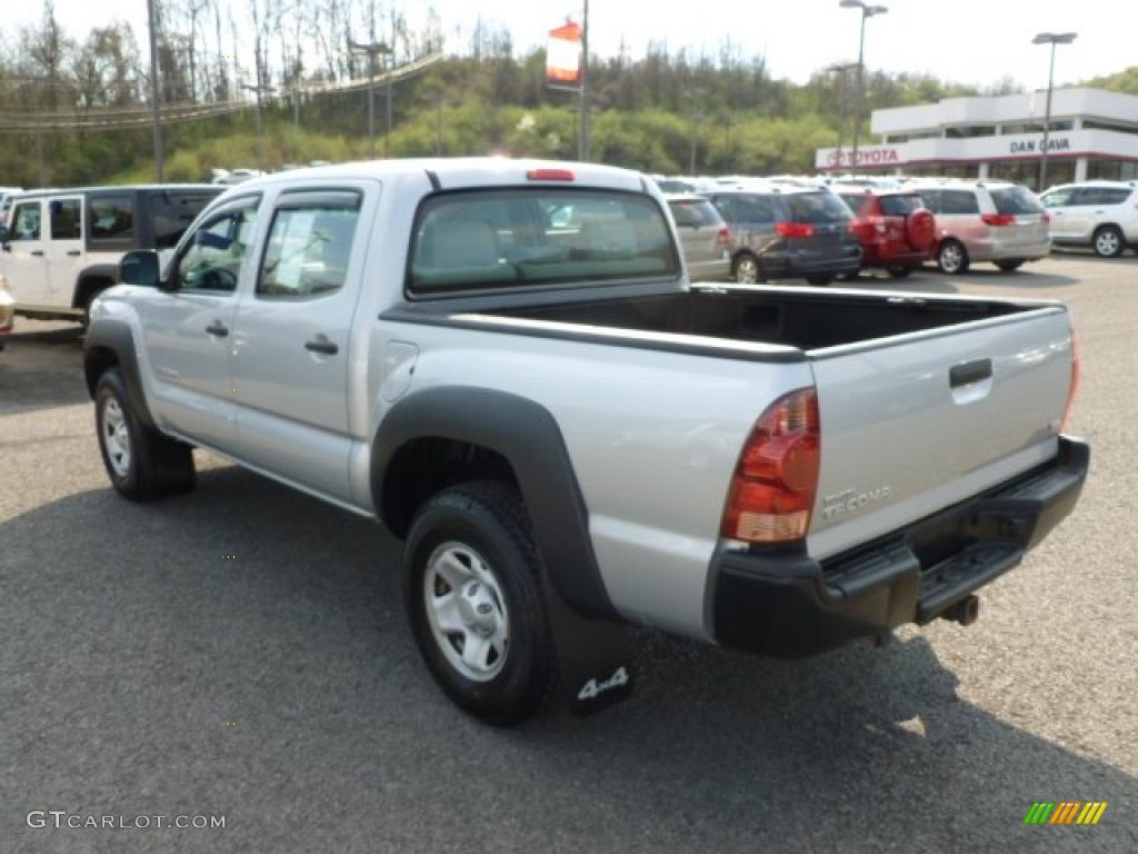 2008 Tacoma V6 Double Cab 4x4 - Silver Streak Mica / Graphite Gray photo #5