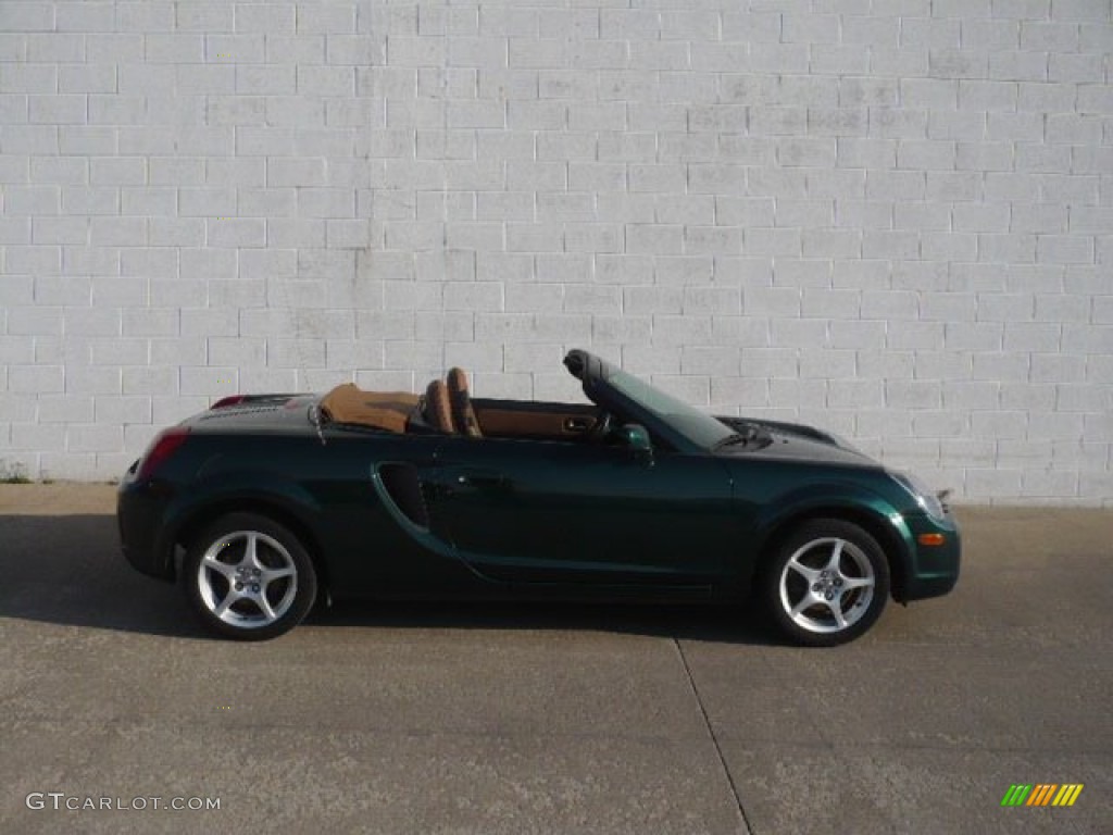 2002 MR2 Spyder Roadster - Electric Green / Tan photo #1