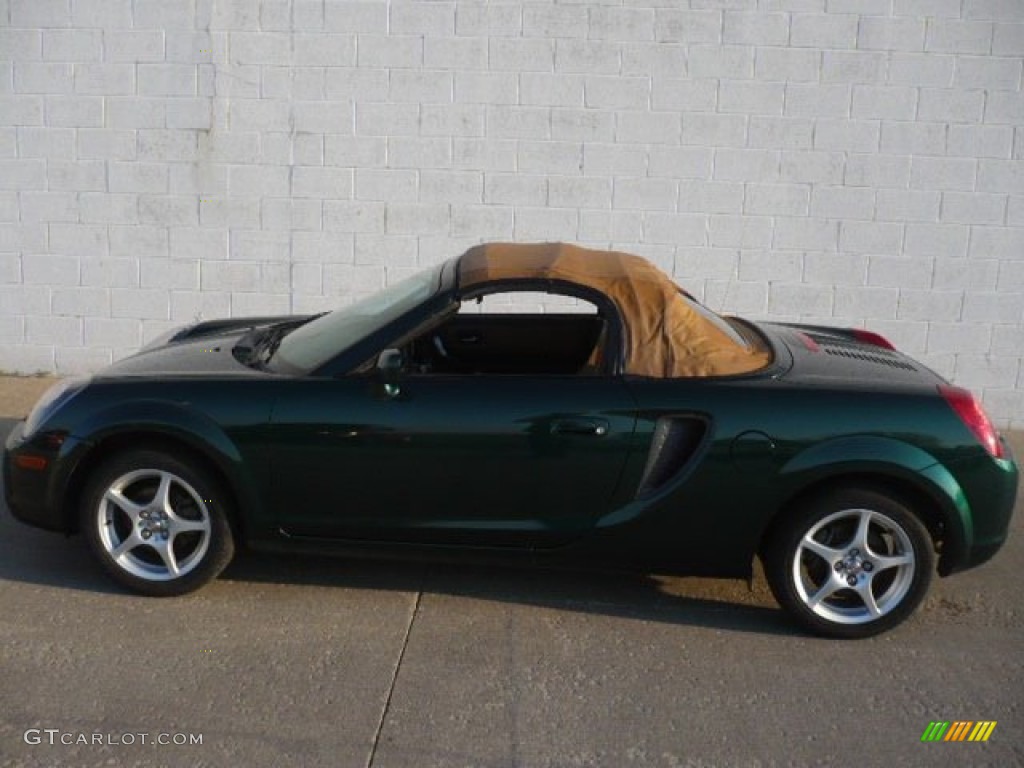 2002 MR2 Spyder Roadster - Electric Green / Tan photo #2